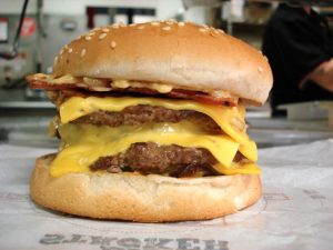High fat cheese burger promotes inflammation.
